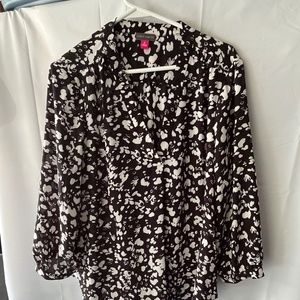 Vince Cameo Black and White Blouse